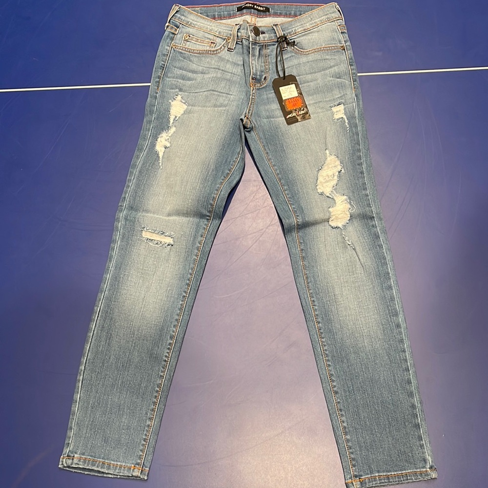 Angry rabbit skinny jeans